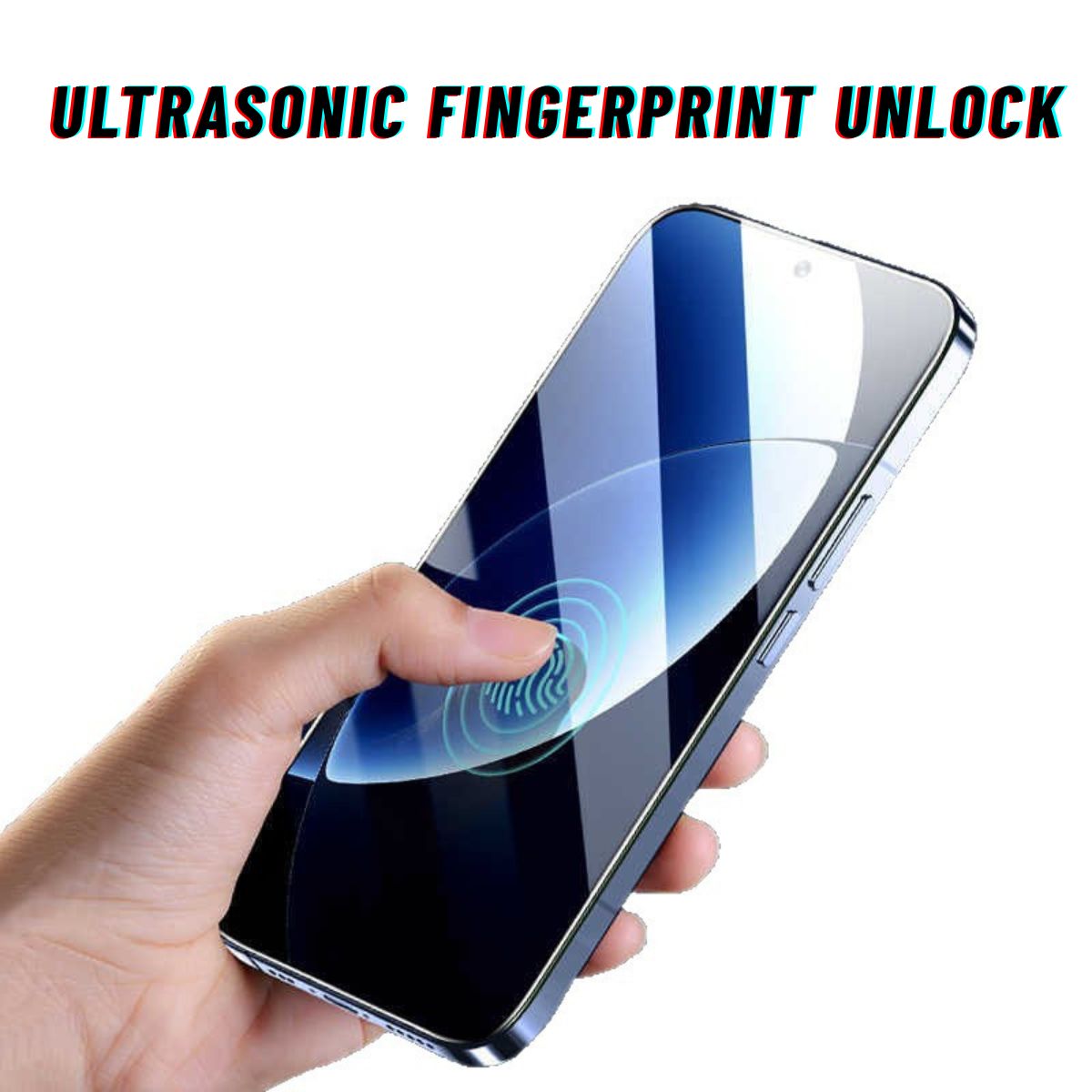 Ultrasonic Unlock Glass Pro — premium white back plate detail