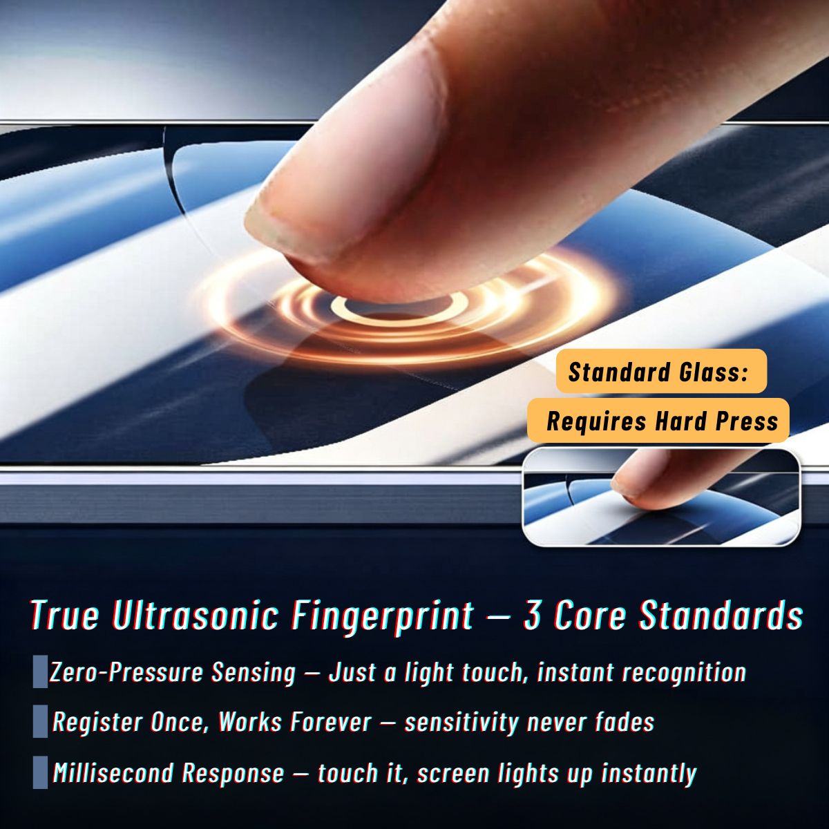 Ultrasonic Unlock Glass Pro — sensor window detail